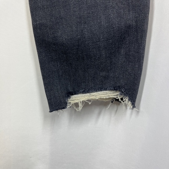 J Brand Low Rise Distressed Skinny Jeans Cropped in Ashes Destruct Grey Size 26 - Picture 8 of 9